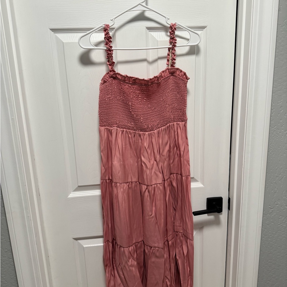 Pink Smocked Dress